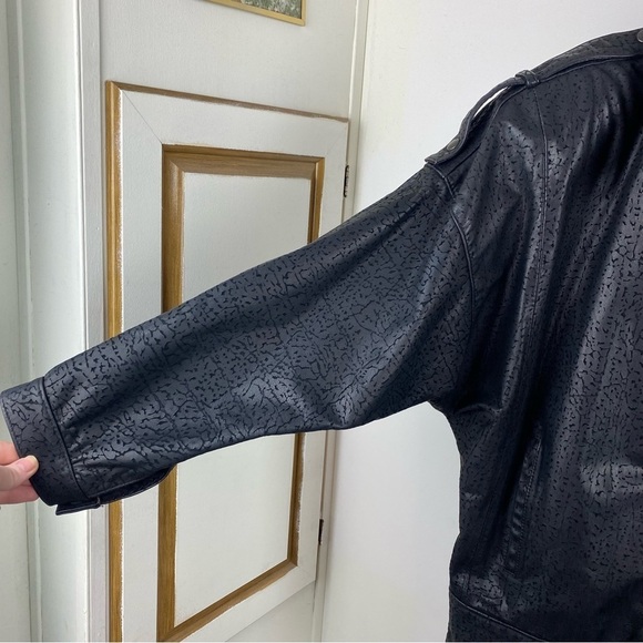 Vintage Gino Di Giorgio by Cominy Leather Bomber Jacket Men's Size Large 80s 90s - Picture 3 of 16